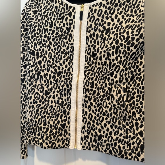 Girls' quilted jacket in leopard print J. Crew crewcuts large 10-12 new with tag - Picture 3 of 11